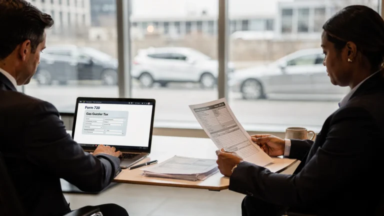 Gas guzzler excise tax filing - Main Image